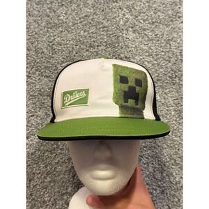 Minecraft Hat Mens OS Green A Minecraft Movie Drillers Creeper Snapback Cap